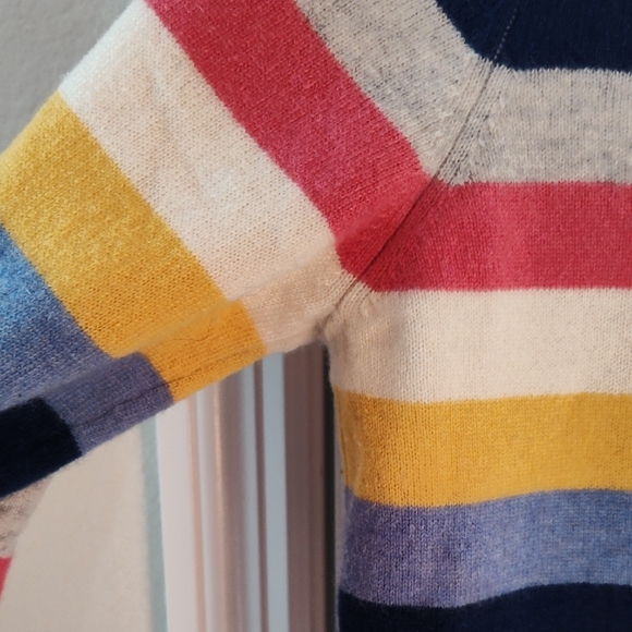 C&C California Colorful Striped Cashmere Sweater - Picture 4 of 4